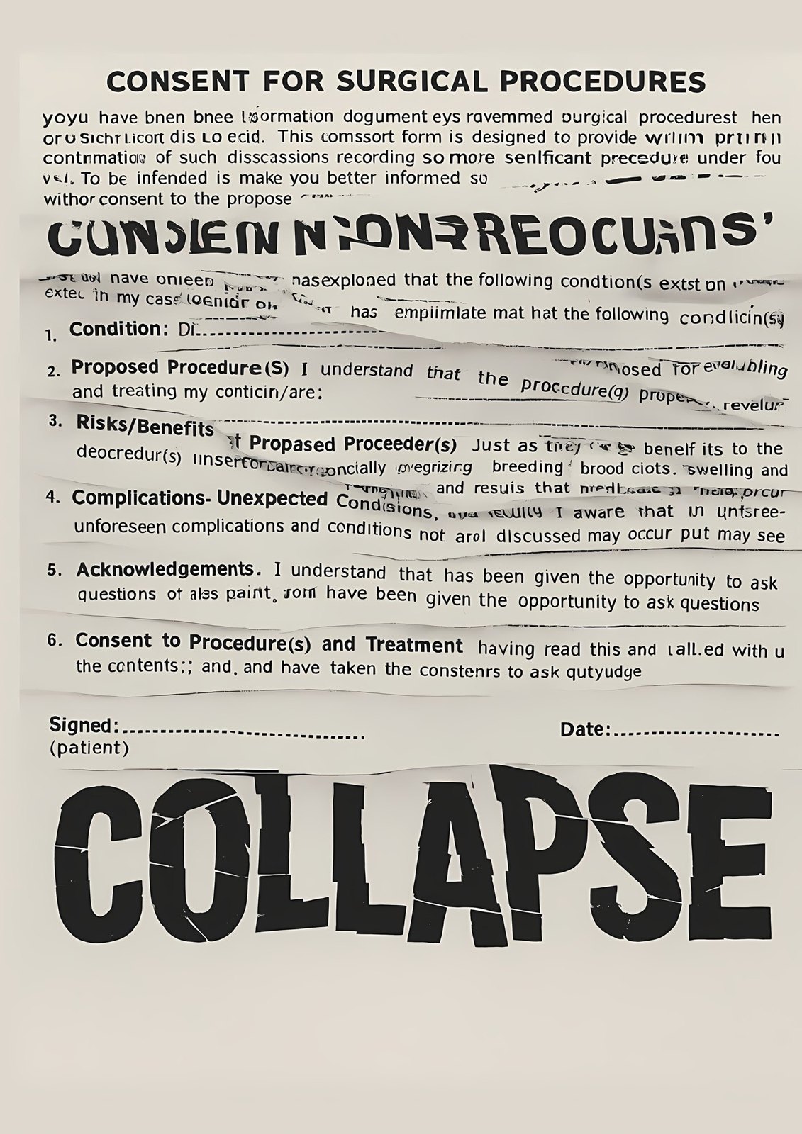 Consent / non-consent — poster from the series No One Gets to Decide for Me