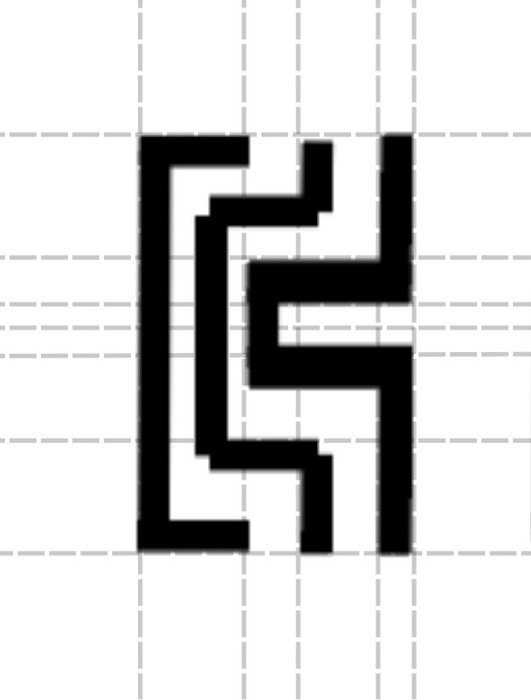 Logo built on the grid