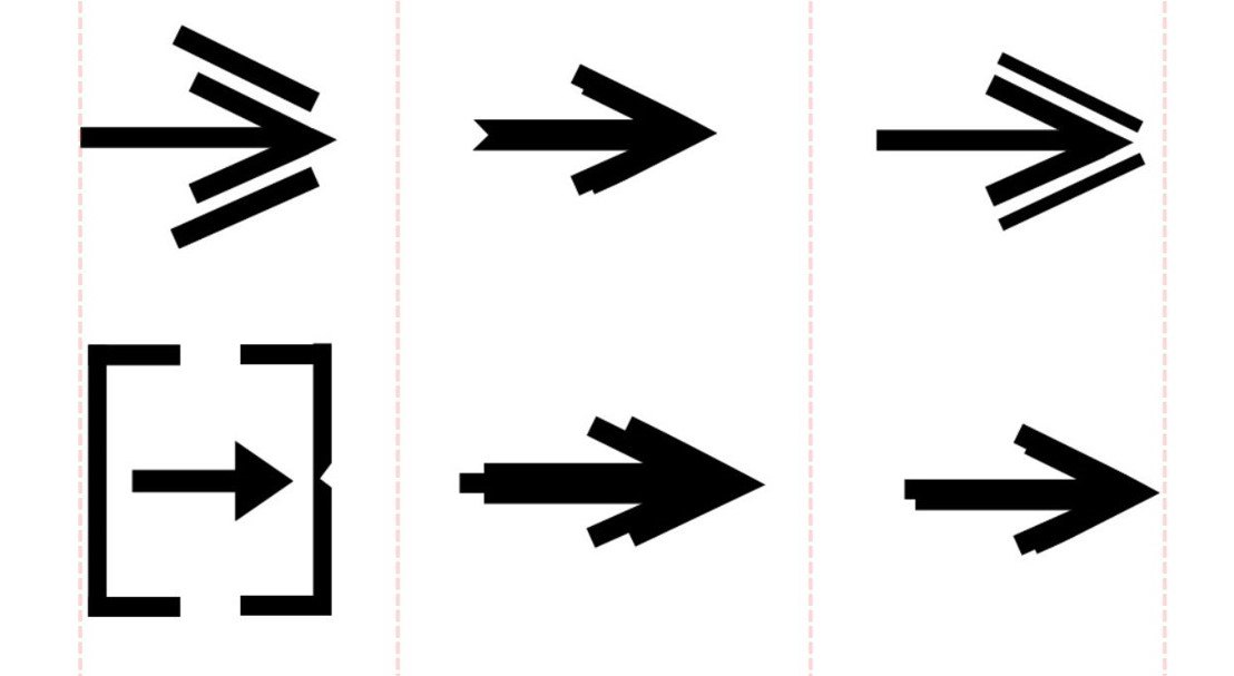 Directional arrows