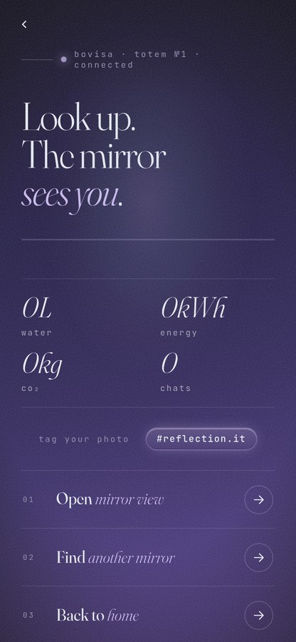 The mirror sees you