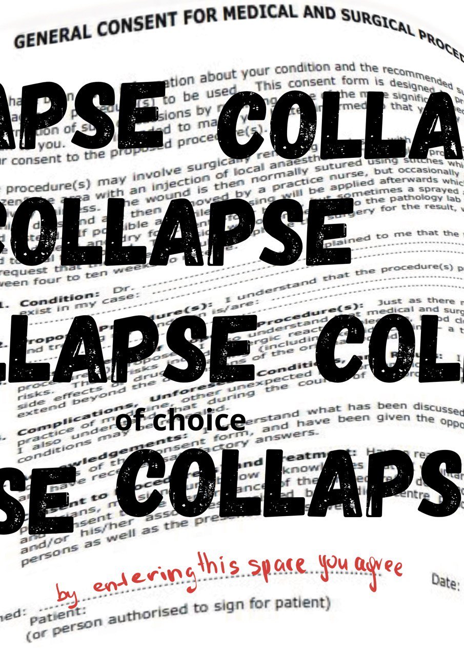 Consent form, collapsing