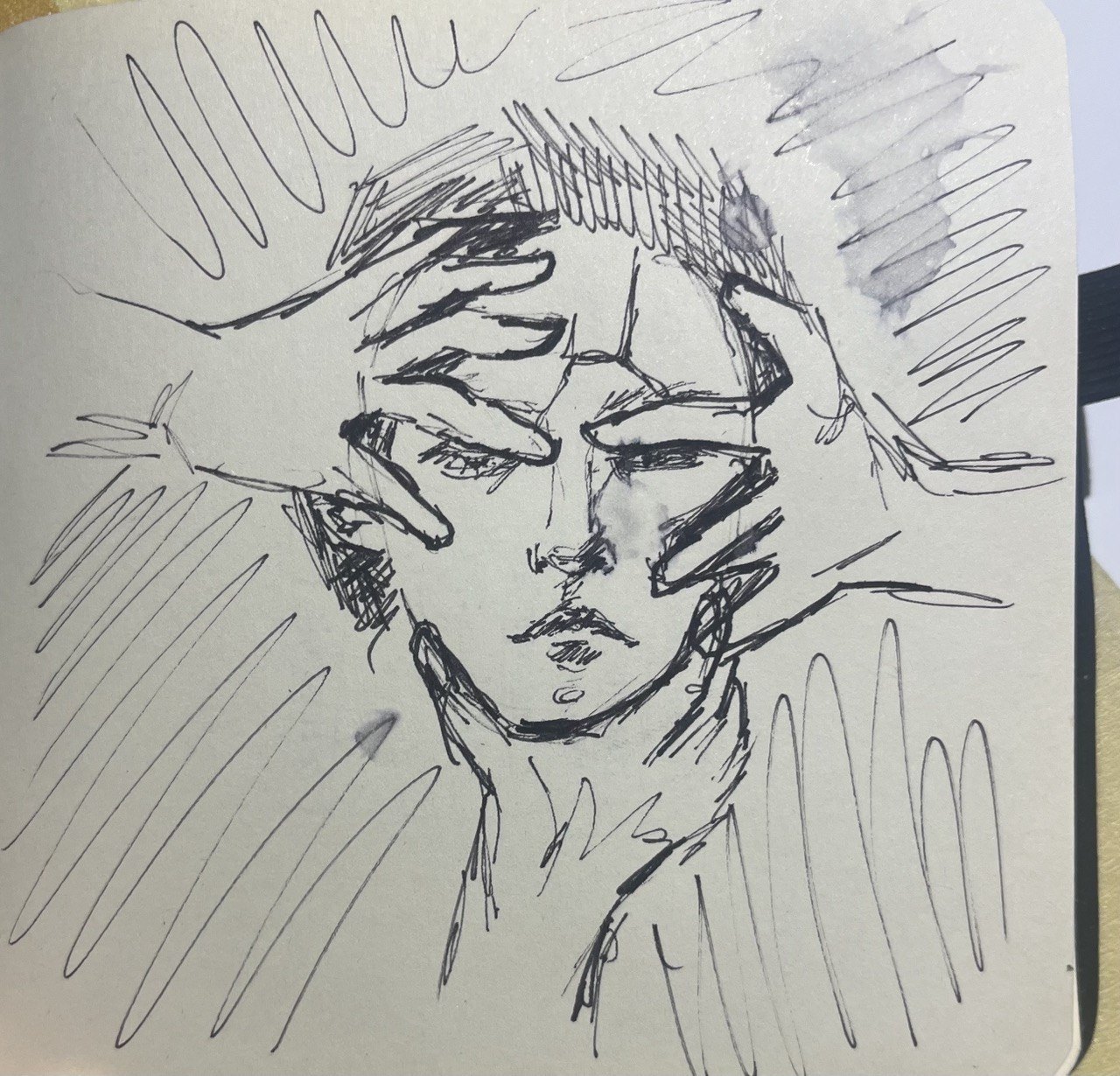 Pencil study for “Who decides?”